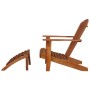 Adirondack-Gartenstuhl mit Fußstütze aus massivem Akazienholz von , Liegen - Ref: Foro24-44117, Preis: 163,20 €, Rabatt: %