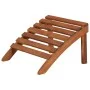 Adirondack garden chair with footrest in solid acacia wood by , Loungers - Ref: Foro24-44117, Price: 159,34 €, Discount: %