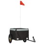 Black and gray iron bicycle trailer 30 kg by , Bicycle trailers - Ref: Foro24-94077, Price: 84,10 €, Discount: %