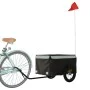 Remolque para bicicleta hierro negro y gris 30 kg de , Remolques para bicicletas - Ref: Foro24-94077, Precio: 81,98 €, Descue...