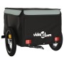 Black and gray iron bicycle trailer 30 kg by , Bicycle trailers - Ref: Foro24-94077, Price: 84,10 €, Discount: %