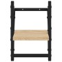 Wandregale mit Stangen 2 Stück Sonoma-Eiche 20x25x30 cm von , Regale und Regale - Ref: Foro24-836229, Preis: 14,28 €, Rabatt: %