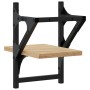 Wandregale mit Stangen 2 Stück Sonoma-Eiche 20x25x30 cm von , Regale und Regale - Ref: Foro24-836229, Preis: 14,28 €, Rabatt: %