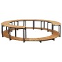 Borde de bañera hidromasaje madera maciza de acacia 273x53 cm