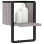 Sonoma gray wall shelf with bar 20x25x30 cm by , Shelves and shelves - Ref: Foro24-836276, Price: 13,00 €, Discount: %
