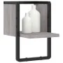 Sonoma gray wall shelf with bar 20x25x30 cm by , Shelves and shelves - Ref: Foro24-836276, Price: 12,79 €, Discount: %