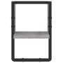 Sonoma gray wall shelf with bar 20x25x30 cm by , Shelves and shelves - Ref: Foro24-836276, Price: 12,79 €, Discount: %