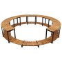 Borde de bañera hidromasaje madera maciza de acacia 273x53 cm