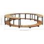 Borde de bañera hidromasaje madera maciza de acacia 273x53 cm