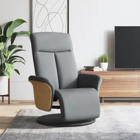 Relaxsessel mit Fußstütze aus hellgrauem Stoff von , Sessel - Ref: Foro24-356521, Preis: 240,44 €, Rabatt: %