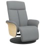 Recliner armchair with footrest in light gray fabric by , Armchairs - Ref: Foro24-356521, Price: 199,37 €, Discount: %