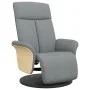 Recliner armchair with footrest in light gray fabric by , Armchairs - Ref: Foro24-356521, Price: 240,44 €, Discount: %