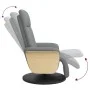 Relaxsessel mit Fußstütze aus hellgrauem Stoff von , Sessel - Ref: Foro24-356521, Preis: 240,44 €, Rabatt: %
