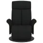 Sillón reclinable con reposapiés tela negra de , Sillones - Ref: Foro24-356523, Precio: 240,44 €, Descuento: %