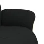 Sillón reclinable con reposapiés tela negra de , Sillones - Ref: Foro24-356523, Precio: 240,44 €, Descuento: %