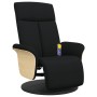 Relax-Massagesessel mit Fußstütze aus schwarzem Stoff von , Sessel - Ref: Foro24-356535, Preis: 215,46 €, Rabatt: %