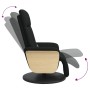 Relax-Massagesessel mit Fußstütze aus schwarzem Stoff von , Sessel - Ref: Foro24-356535, Preis: 215,46 €, Rabatt: %