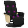 Relax-Massagesessel mit Fußstütze aus schwarzem Stoff von , Sessel - Ref: Foro24-356535, Preis: 215,46 €, Rabatt: %