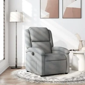 Light Gray Fabric Recliner by , Armchairs - Ref: Foro24-371751, Price: 226,04 €, Discount: %