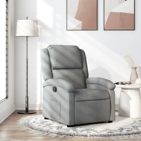 Light Gray Fabric Recliner by , Armchairs - Ref: Foro24-371751, Price: 226,04 €, Discount: %