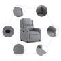 Light Gray Fabric Recliner by , Armchairs - Ref: Foro24-371751, Price: 228,77 €, Discount: %
