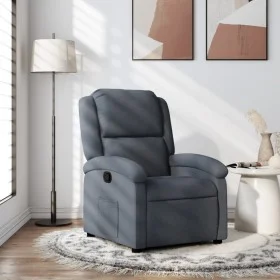 Dark Gray Velvet Recliner by , Armchairs - Ref: Foro24-371798, Price: 194,75 €, Discount: %