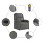 Dark Gray Fabric Reclining Massage Chair by , Armchairs - Ref: Foro24-371764, Price: 210,38 €, Discount: %