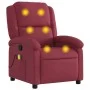 Red wine fabric reclining massage chair by , Armchairs - Ref: Foro24-371766, Price: 207,74 €, Discount: %