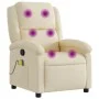 Sillón de masaje reclinable de tela crema de , Sillones - Ref: Foro24-371772, Precio: 206,37 €, Descuento: %