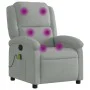 Hellgrauer Massagesessel aus Samt von , Sessel - Ref: Foro24-371808, Preis: 218,14 €, Rabatt: %