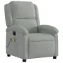 Hellgrauer Massagesessel aus Samt von , Sessel - Ref: Foro24-371808, Preis: 218,14 €, Rabatt: %