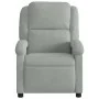 Hellgrauer Massagesessel aus Samt von , Sessel - Ref: Foro24-371808, Preis: 218,14 €, Rabatt: %