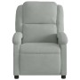 Light gray velvet massage recliner by , Armchairs - Ref: Foro24-371808, Price: 218,51 €, Discount: %