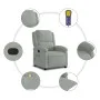 Hellgrauer Massagesessel aus Samt von , Sessel - Ref: Foro24-371808, Preis: 218,14 €, Rabatt: %