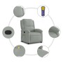 Light gray velvet massage recliner by , Armchairs - Ref: Foro24-371808, Price: 218,51 €, Discount: %