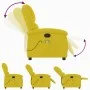 Sillón de masaje reclinable de terciopelo amarillo de , Sillones - Ref: Foro24-371815, Precio: 224,12 €, Descuento: %