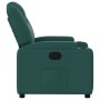 Sillón reclinable de tela verde oscuro
