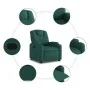 Dark Green Fabric Recliner by , Armchairs - Ref: Foro24-372371, Price: 198,28 €, Discount: %