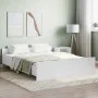 Bettgestell mit Kopf- und Fußteil weiß 140x200 cm von , Betten und Lattenroste - Ref: Foro24-3203747, Preis: 121,61 €, Rabatt: %