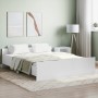 Bettgestell mit Kopf- und Fußteil weiß 140x200 cm von , Betten und Lattenroste - Ref: Foro24-3203747, Preis: 123,07 €, Rabatt: %