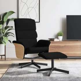 Relaxsessel mit Fußstütze aus schwarzem Stoff von , Sessel - Ref: Foro24-356612, Preis: 172,61 €, Rabatt: %