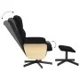 Recliner chair with black fabric footrest by , Armchairs - Ref: Foro24-356612, Price: 172,61 €, Discount: %