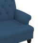 Bank mit blauer Stoffrückenlehne 120x62x75,5 cm von , Banken - Ref: Foro24-372126, Preis: 179,09 €, Rabatt: %