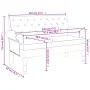 Bench with blue fabric backrest 120x62x75.5 cm by , Banks - Ref: Foro24-372126, Price: 186,68 €, Discount: %