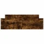 Bed frame with smoked oak headboard and footboard 140x200cm by , Beds and slatted bases - Ref: Foro24-3203751, Price: 122,40 ...