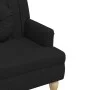 Bench with black fabric cushions 113x64.5x75.5 cm by , Banks - Ref: Foro24-372132, Price: 167,25 €, Discount: %
