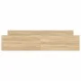 Bed frame with Sonoma oak headboard and footboard 180x200 cm by , Beds and slatted bases - Ref: Foro24-3203770, Price: 172,88...