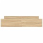 Estructura de cama con cabecero piecero roble Sonoma 180x200 cm de , Camas y somieres - Ref: Foro24-3203770, Precio: 179,88 €...