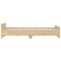 Bed frame with Sonoma oak headboard and footboard 180x200 cm by , Beds and slatted bases - Ref: Foro24-3203770, Price: 172,88...