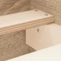 Estructura de cama con cabecero piecero roble Sonoma 180x200 cm de , Camas y somieres - Ref: Foro24-3203770, Precio: 172,87 €...